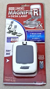 100 Lumens Magnifier And Desk Lamp 3 Times The Power Brand - Picture 1 of 4