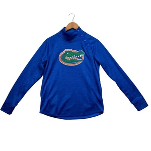 Chaqueta Pullover Mujer Coliseo Azul Jaspeado Florida Gators Lateral Mármol A Presión M - Imagen 1 de 4