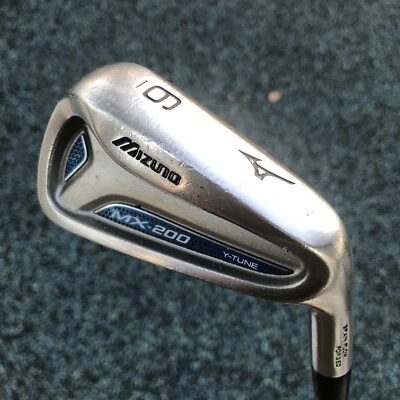Mizuno MX-200 Y-Tune 6 Iron Stiff Flex Exsar IS4 Graphite Grain Flow Forged - Image 1 of 4