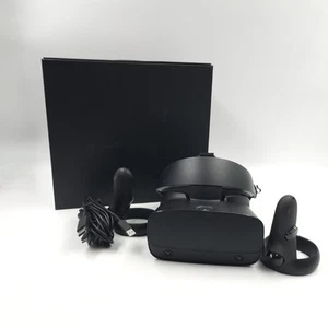 Meta Oculus Rift S PC Powered VR Gaming Headset - Black (Full Set) w/ Box, GOOD - Afbeelding 1 van 6