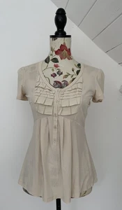 Weekend Max Mara Beige Fit & Flare Summer Top - Size Small - Picture 1 of 7