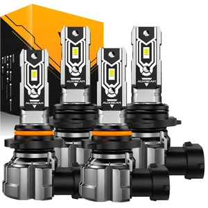 AUXBEAM 9005 9006 LED Headlight Bulbs High Low Beam 20000LM 6500K Super Bright - Picture 1 of 15