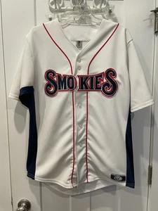 Knoxville Smokies Replica Baseball weiß Heimtrikot Größe Large $ 75 Einzelhandel - Bild 1 von 11