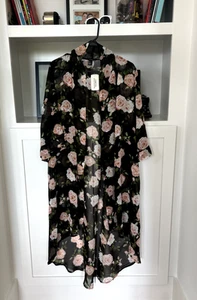 RARE Tyler Joseph Forever 21 floral rose kimono twenty one pilots TØP NWT small - Picture 1 of 10