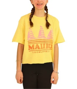 Junk Food Womens Malibu Graphic T-Shirt, Yellow, Small - Picture 1 of 7