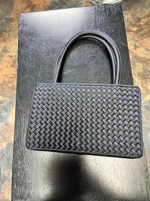 Franchi Evening Clutch Small Purse Embroidered Beaded Black - Image 1 of 4