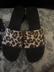 New ONESOLE Interchangeable Black/Leopard Traveler Soft Step Size 10 - Picture 1 of 7