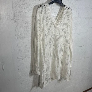 La Blanca Women's Waverly Bell-Sleeve Cover-up Dress - Ivory XL - Picture 1 of 12