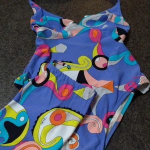 Emilio Pucci Swimsuit Blue Size 38 New Rare Authentic From Japan With Pouch - Picture 1 of 9