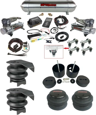 Complete Air Lift 27685 3P Air Ride Suspension Kit w/480 Chr For 88-98 Chevy C15 - Image 1 of 4