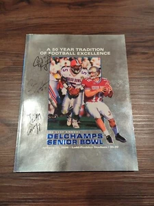 2000 Delchamps Senior Bowl Signed Autograph Program Magazine Chad Pennington - Picture 1 of 3