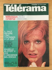 FERNSEHPROGRAMME TELE TELERAMA NR. 1369 7. APRIL 1976 ISABELLE HUPPERT - Bild 1 von 1