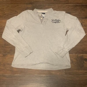 Hollister n. Camicia Henley 22 California uomo manica lunga con bottoni taglia XL - Foto 1 di 5