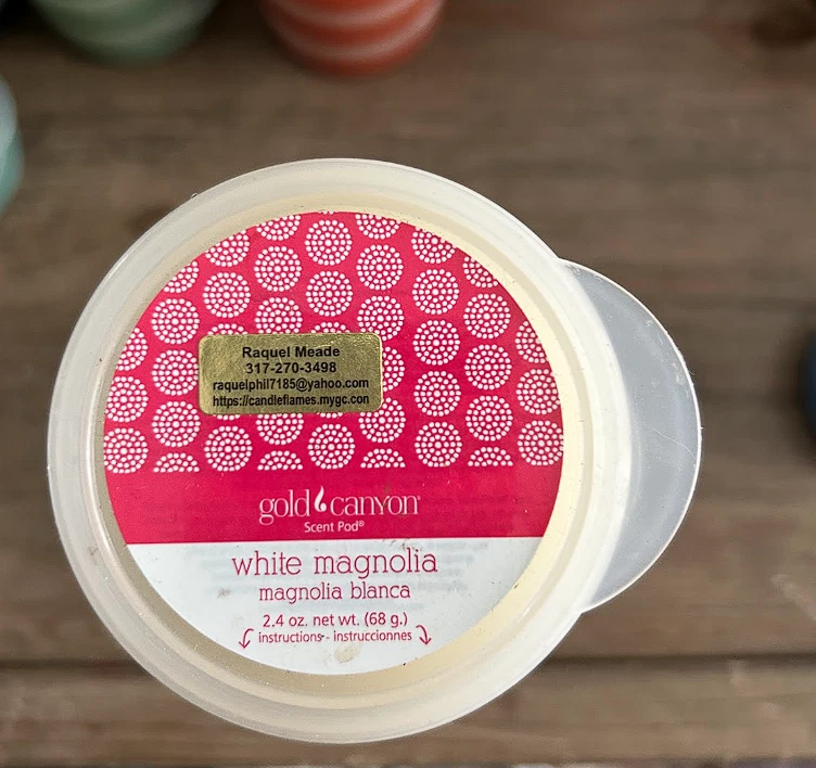 Velas Gold Canyon SCENT POD 2,4 OZ MAGNOLIA BLANCA, NUEVAS Foto 1 de 1