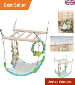 Cozy Suspension Bridge with Hammock for Mice and Hamsters - Easy to Clean - Picture 1 of 8