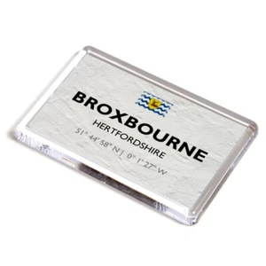 FRIDGE MAGNET - Broxbourne, Hertfordshire - Lat/Long TL3607 - Picture 1 of 1