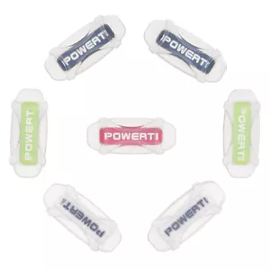 POWERTI Pack of 7 Tennis Vibration Dampener Shock Absorber fr silicone L4G2 - Picture 1 of 7