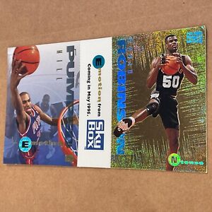 Grant Hill/David Robinson Emotion/Ntence Dual Rookie Card. Perforated.