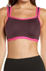 NEW Natori Yogi 32G Yoga Sports Bra Purple & Pink 731050 #87400 - Picture 1 of 3