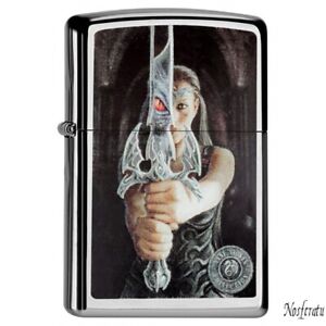 Zippo Lighter Anne Stokes Sword Warrior Girl  Lighter 