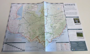 Mapa de paseos y cascadas de Otways - Apollo Bay, Forrest, Cape Otway... - Victoria - Imagen 1 de 8