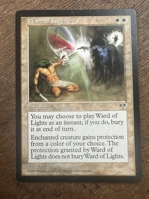 Magic The gathering Ward Of Lights 1996 Mirage Common Enchantment Creature - Image 1 of 2
