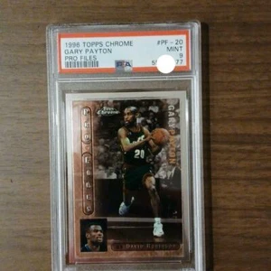 PSA9 GARY PAYTON 1996 TOPPS CROME PRO ARCHIVOS COMO NUEVO HOF SEATTLE SUPERSONICS HOF - Imagen 1 de 12