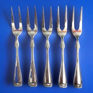 Gorham Princess Louise 1880 2 Tine Fork Engraved Shoulders Silverplate Set 5 - Picture 1 of 7