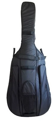 Sandner 1/8 contrabbasso borsa ben imbottita nera Double Bass Gig Bag - Immagine 1 di 2