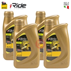 4 LT OLIO MISCELA AGIP ENI i-RIDE SCOOTER 2T CICLOMOTORI MOTO API TC - JASO FC - Foto 1 di 3