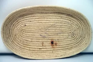 Mexican Rope-Style Ivory-Color Oval Tray - Picture 1 of 4