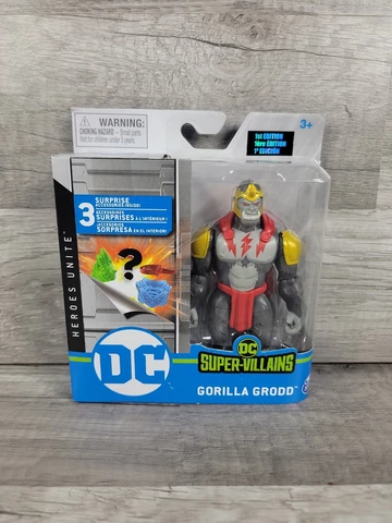 DC  SpinMaster Heroes Unite Gorilla Grodd 4" Figure Brand New 1st Edition Cover