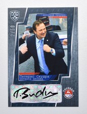 2015-16 Sereal KHL Coach Autograph #COA-A13 Peteris Skudra 02/50