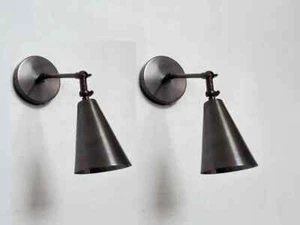 Wall Sconce Light Fixture Shade Cone Mid Century Wall Lump. - Picture 1 of 6