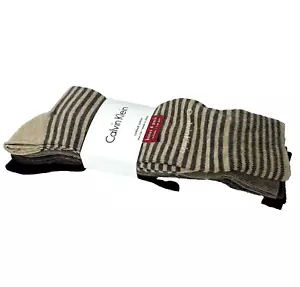 Calzini eleganti uomo Calvin Klein - leggeri a righe misto cotone confezione da 4 - Foto 1 di 5