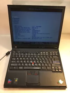 IBM ThinkPad T41 14" Laptop Intel Pentium M @1.6 GHz Vintage-BOOTS *GOOD *-MZ - Picture 1 of 6