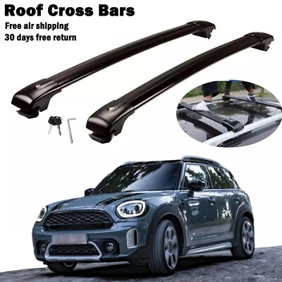 Cross Bars Fits For Mini Cooper Countryman F60 Cargo Bars Luggage Carrier  2PCS - Image 1 of 4