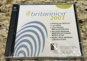 Encyclopedia Britannica 2001 - Standard Edition - 2 CD Set - NEW SEALED - Picture 1 of 2
