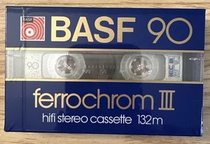 BASF Ferrochrom III 90 Audio Cassette Blank Tape NEW Made In Germany Type 3 132m - Picture 1 of 3