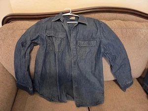APC Shirt Mens M RUE MADAME PARIS Cotton Denim Button Up - factory sample - Picture 1 of 3