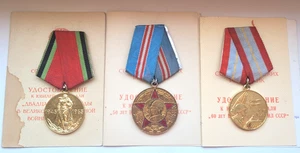 Set of 3 USSR Soviet russian Military medals for pilot captain Description - Picture 1 of 13