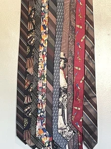 Paket mit 10 Seidenkrawatten für Herren Polo Ralph Lauren Weinreben Tommy Hilfiger Irwin - Bild 1 von 6