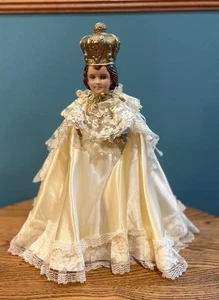 Pre Owned Elegant Catholic Chalkware Infant Of Prague Large Figurine/Statue - Picture 1 of 6