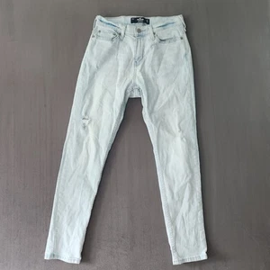 Hollister Herrenjeans Größe 26 x 30 helle Waschung sportlich Skinny Epic Stretch Denim - Bild 1 von 11