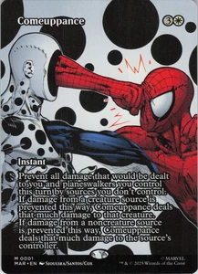 Comeuppance (Borderless) M Marvel Universe Eternal-Legal 1 NM Normal MTG - Picture 1 of 2