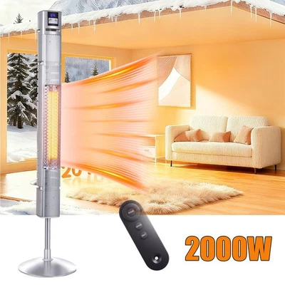 2000W Heizgerät Heizlüfter Heizturm  Oszillation Timer mit Fernbedienung - Bild 1 von 4