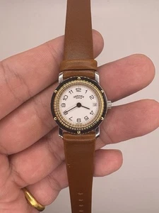 Vintage Hermes Clipper CL4.220 24mm Women’s Quartz Watch - Picture 1 of 3