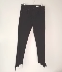 Womens Rag & Bone Black 10 Inch Capri Black Hampton Skinny Jeans Size 27 - Picture 1 of 10
