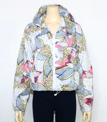 Chaqueta cortavientos ligera con estampado floral TCEC 2 bolsillos manga larga talla L nueva sin etiquetas Foto 1 de 4