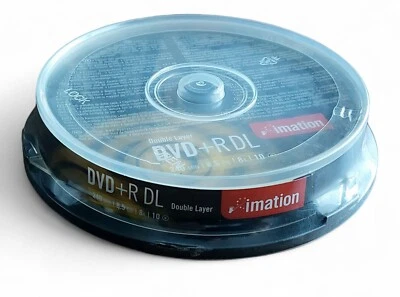 IMATION DVD+R DL Double Layer 8.5GB 8x240min 10 Discs New Sealed - Image 1 of 4